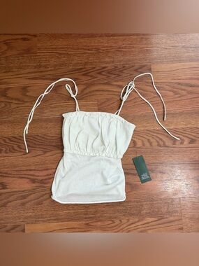 Wild Fable ruched tie-strap camisole top